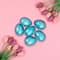 Metallic Blue Medium Size Easter Egg Decorations, 6ct.